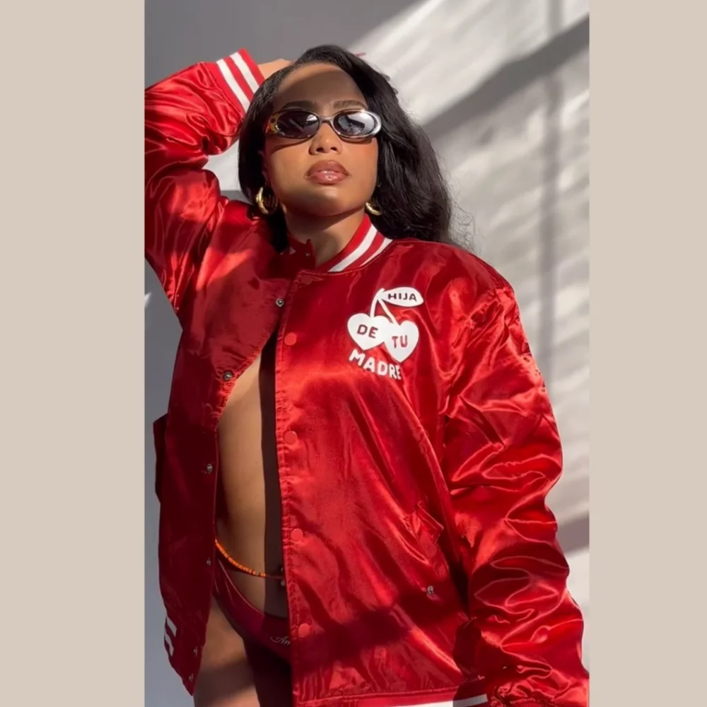 HIJA DE TU MADRE BOMBER JACKET - Picture 3 of 16